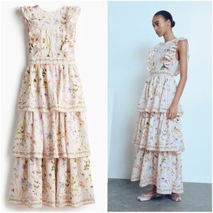 H&M Ruffle-Trimmed Dress